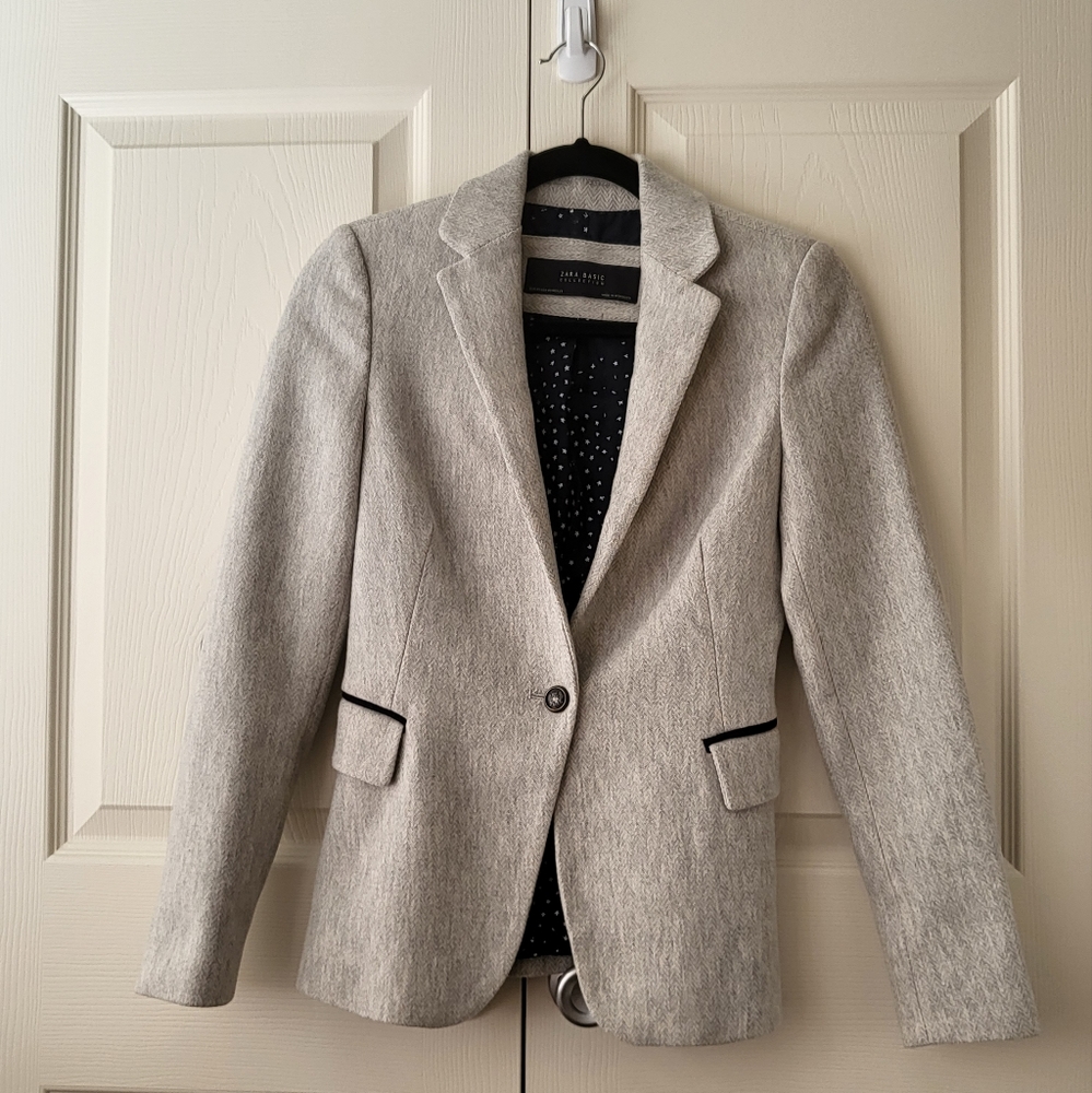 Zara XS Gray Blazer